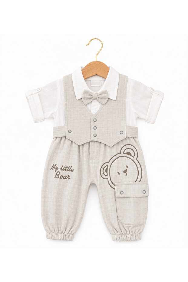 100% Cotton Muslin Baby Boy Romper Set
