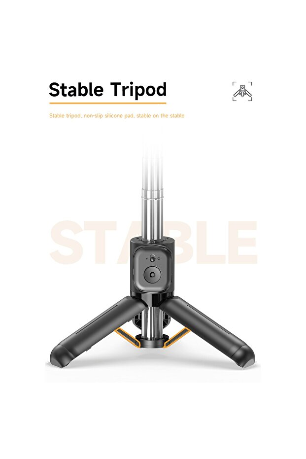 Trepied Selfie Stick Bluetooth cu Telecomandă - 4