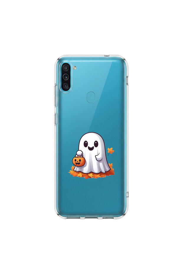 Samsung Galaxy M11 Compatible Minies 8 Design Transparent Case