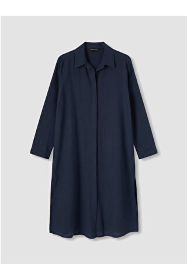 New Season Navy Blue Women's Shirt Tunic