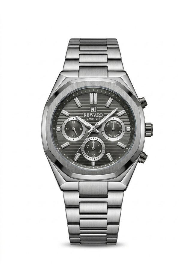 Men's Smoked Metal Cord Smoked Dial Wristwatch 2 Years Warranty