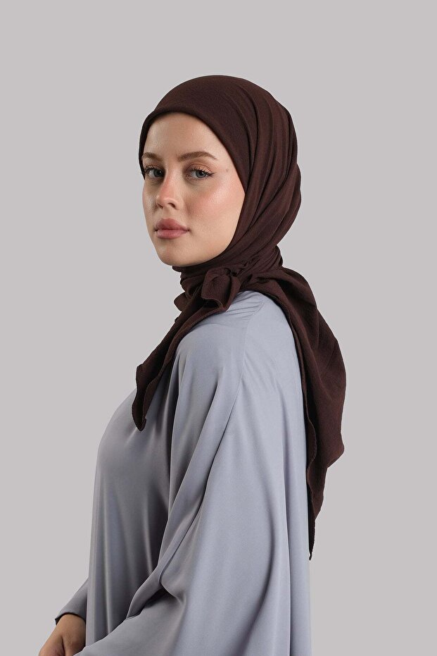 وشاح كلاسيكي مسطح باللون البني مصنوع من قماش مريح بخياطة إيطالية 202209_14