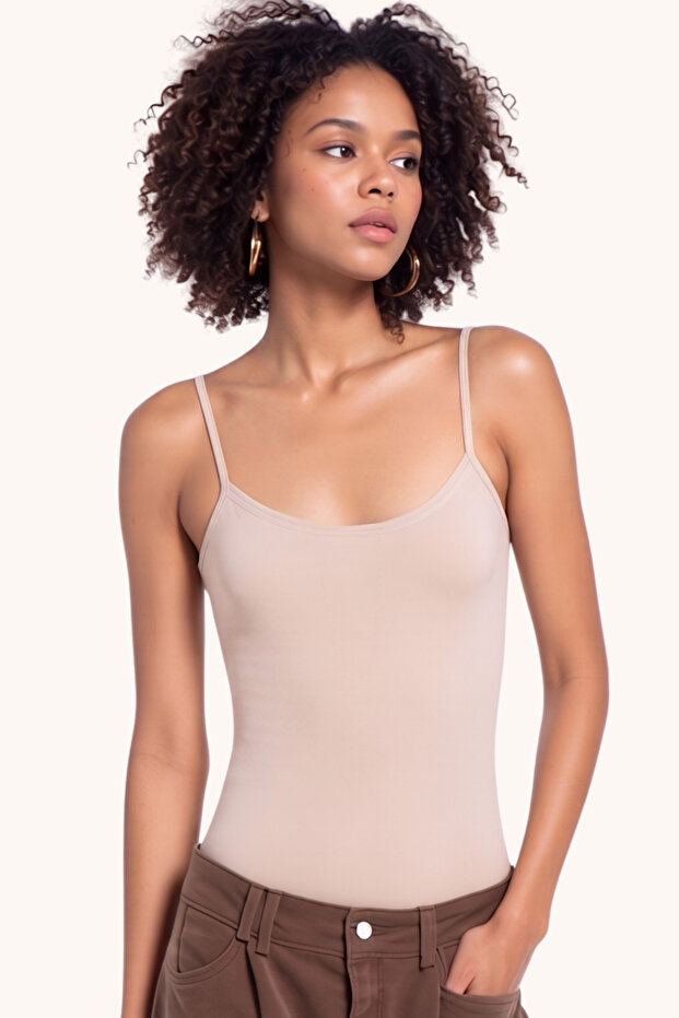 Women's Modal & Cotton Thin Strap Flexible Basic Body Undershirt