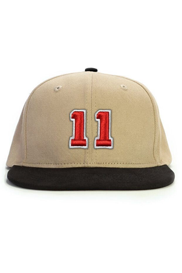 Number 11 Embossed Snapback Hat - 1