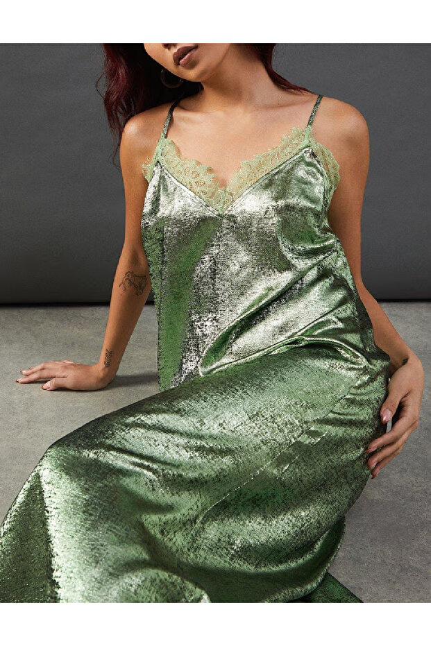 Rochie lunga, Verde - 2