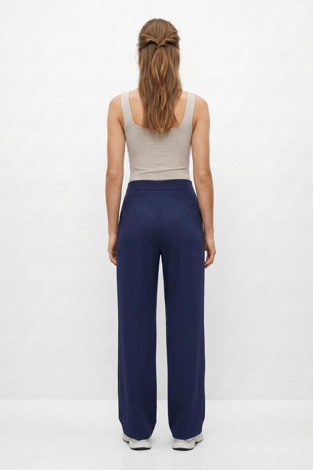Laci Buttoned Wide Trousers 3206A - 3