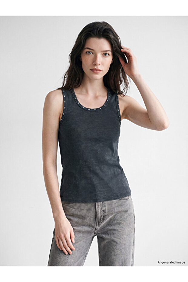 I Zero Roba Collar Women's Ribbed Undershirt from Freezen Store