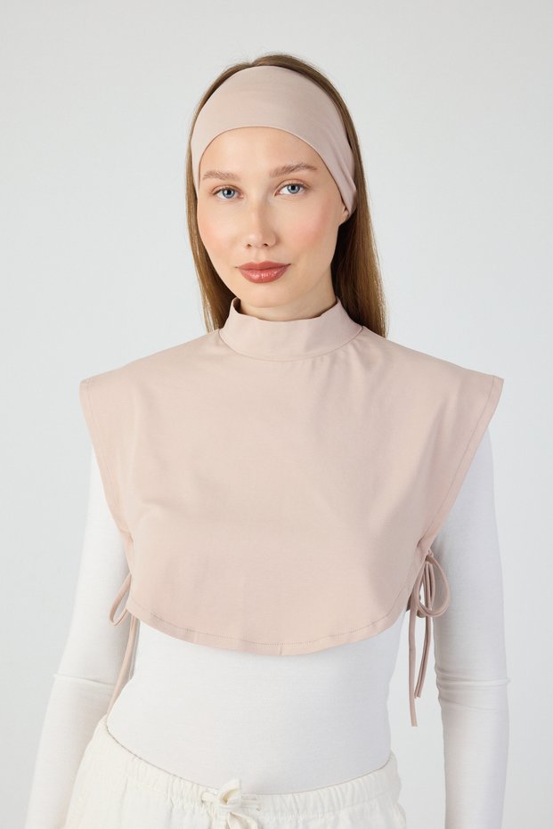Women's Closed Collar Sleeveless Crop Collar-Hijab and Clothing Decollete Concealer Bandana Gift