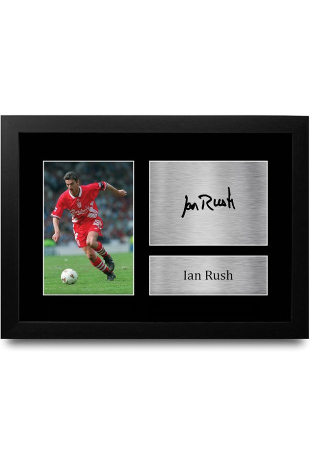 A4 FR Ian Rush Liverpool The Reds Gifts Printed Signed Autograph Picture for Fans and Supporters - A4 Framed