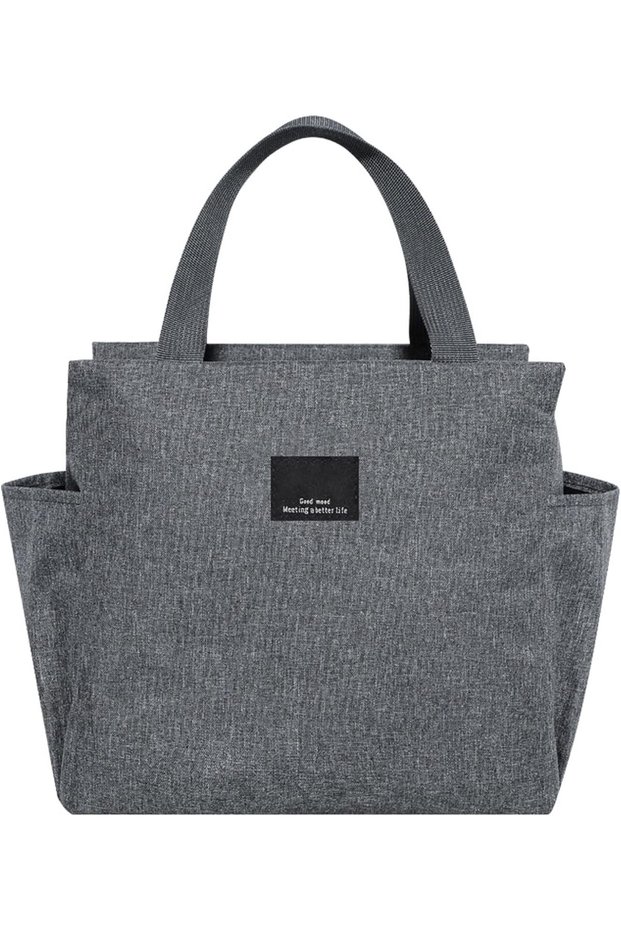 Insulated Lunch Bag - Reusable Thermal Lunch Box Bag, Waterproof Tiffin Bag for Office & Food Bag for Work, Leakproof Insulated Bag for Men Women School Picnic(Grey)