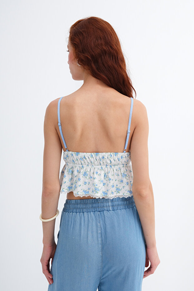 Floral Patterned Blouse A18478 - 6