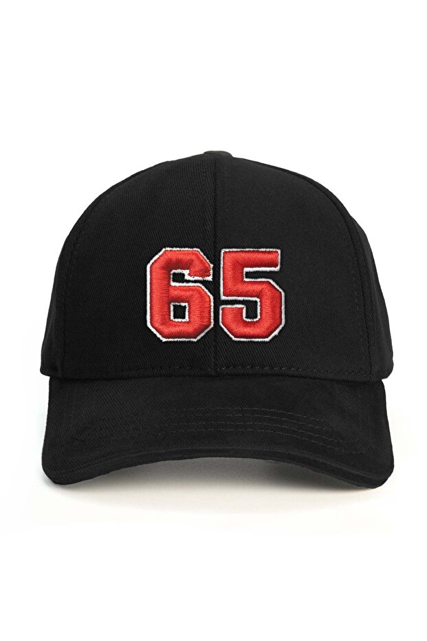 Number 65 (Embossed) Baseball Cap - 1