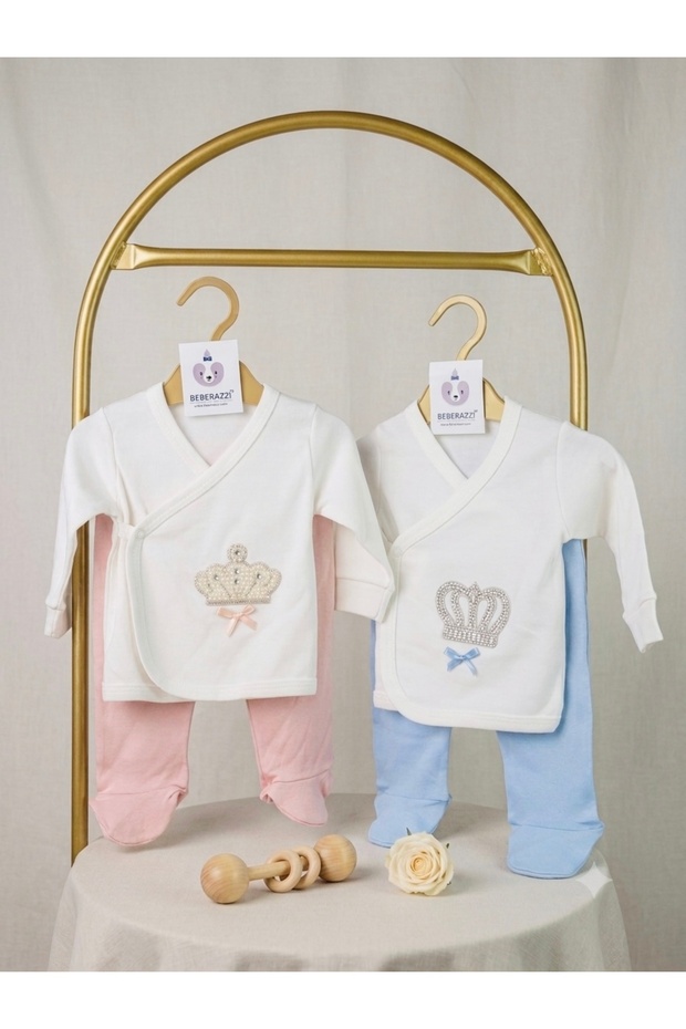 King Crown Triple Newborn Hospital Release Baby Set