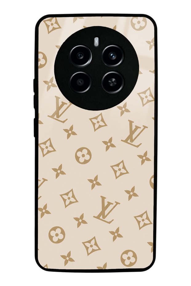 Realme 12 Pro Cream Lv Design Glossy Phone Case