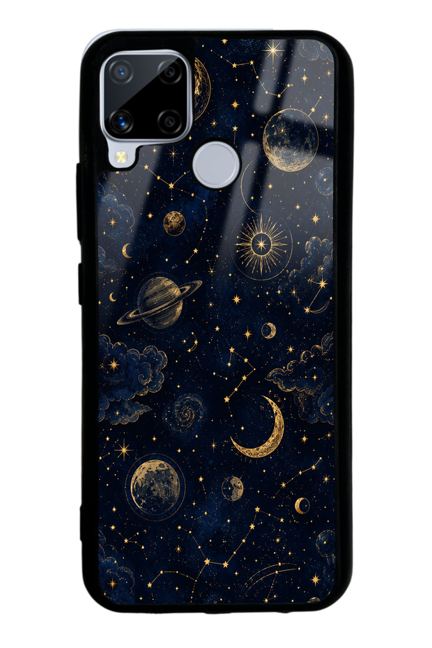 Realme C15 Celestial Night Design Glossy Phone Case