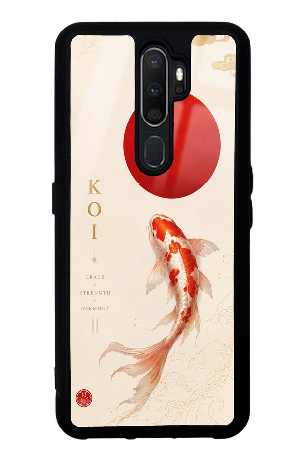 Oppo A5 2020 Minimal Koi Grace Design Glossy Phone Case