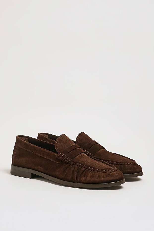Amory V2 Model Genuine Suede Leather Neolithic Sole Loafer Shoes