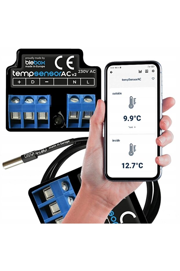 Senzor de temperatură tempSensorAC v2 wifi API - 4