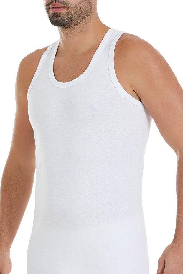 Ribana Sportsman Men's Undershirt White 100% Cotton 3-Pack
