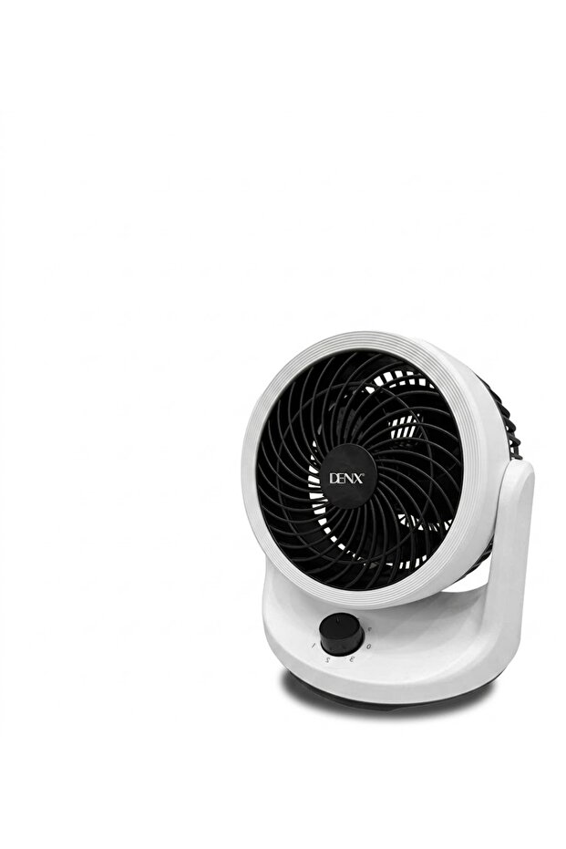مروحة مكتبية DX2645 مع اهتزاز ثلاثي الأبعاد، 3 إعدادات للسرعة، قوة 30 واط وقطر شفرة 16 سم.
