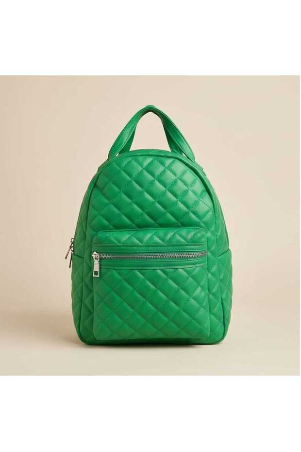 Quilted Patterned Backpack (31X24 cm)