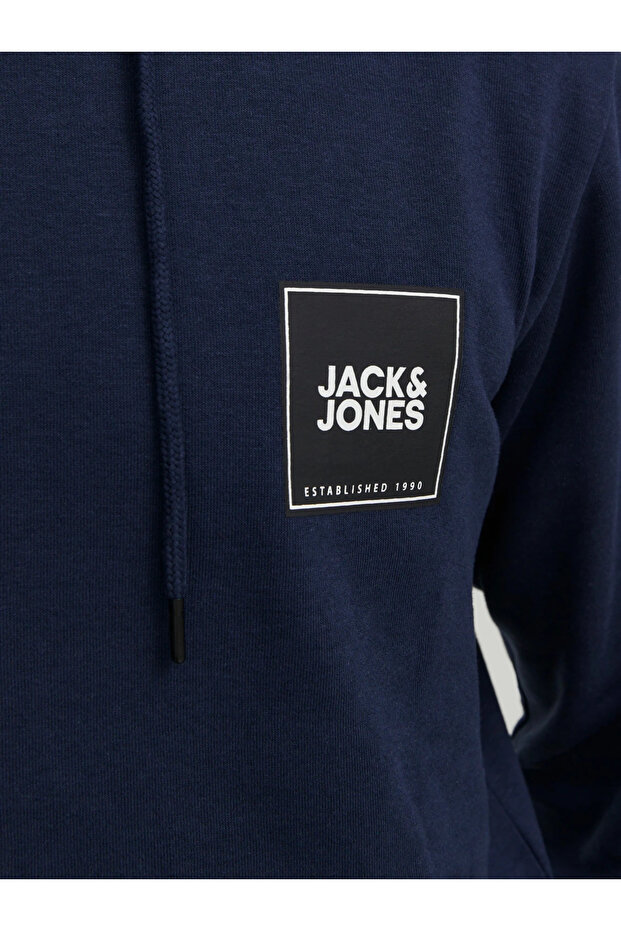Jack&Jones Oversize Kapüşonlu Sweatshirt - Minimalist Tasarım - Erkek - 4