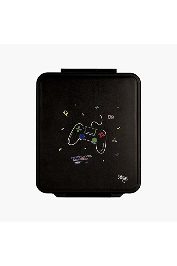 -Lunch Box Gaming 1900Ml With Food Jar 4 Cmprt
