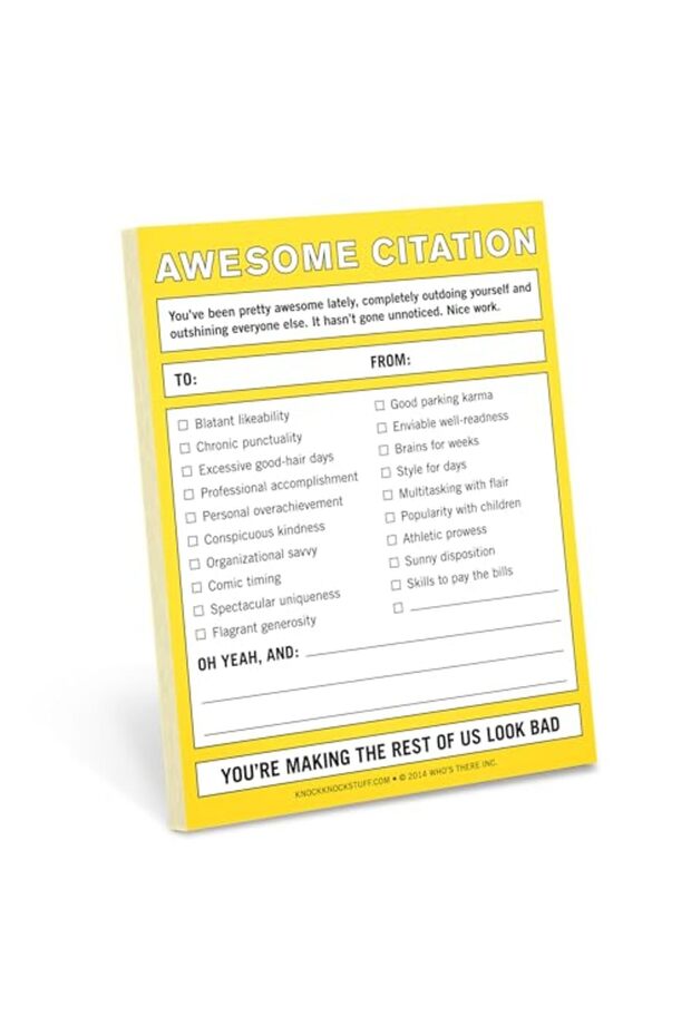Knock Knock Nifty Note: Awesome Citation