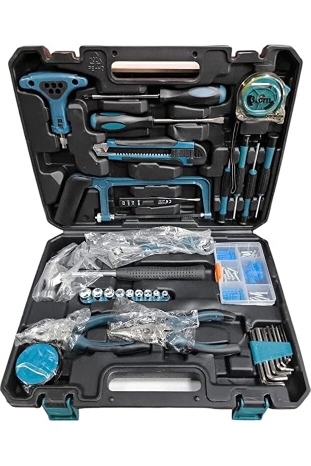 Life Style German Technology 46-Piece Socket & Tool Set, Portable Household Repair Kit with Ratchet, Sockets