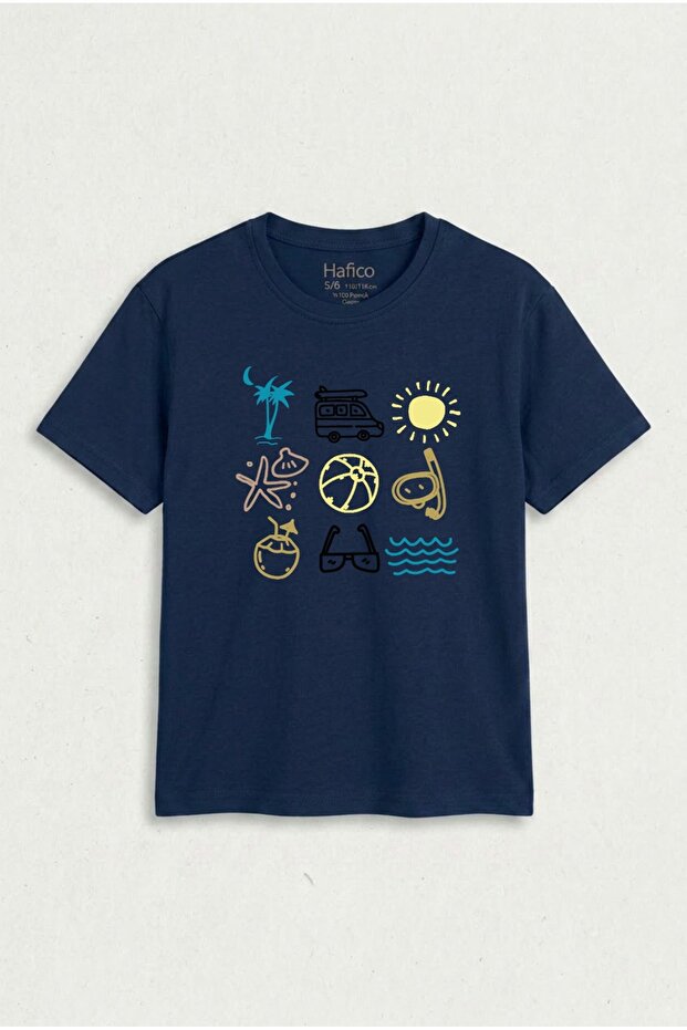 Boys/Girls Summer Themed Printed T-Shirt