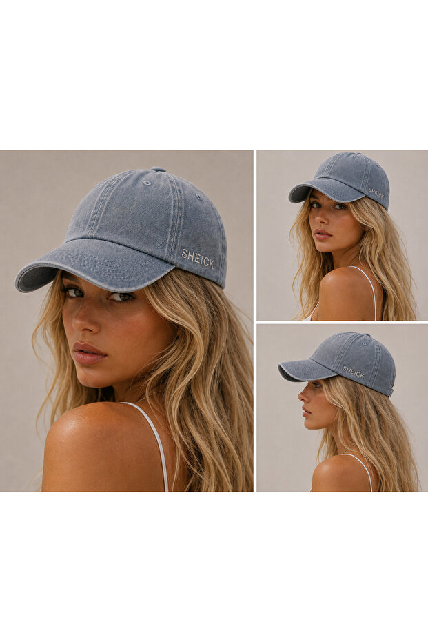 Cap Hat headwear washed grey