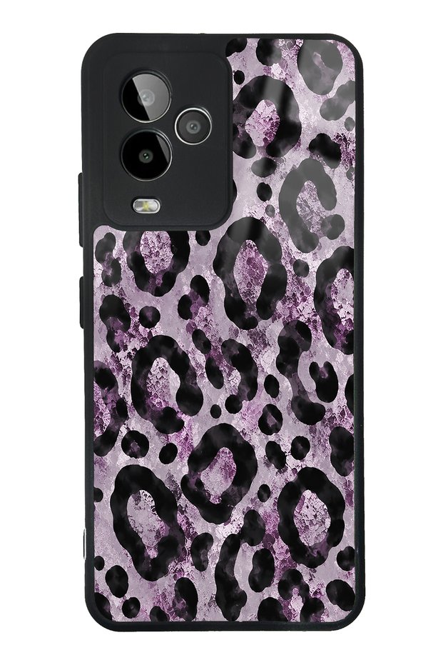 Gm 24 Pro Soft Lilac Leopard Design Glossy Phone Case