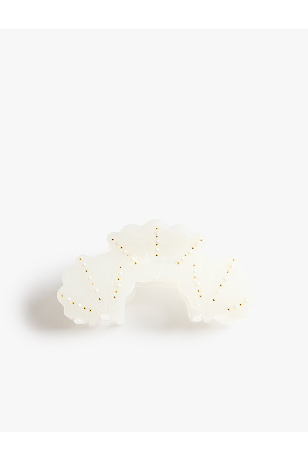 Pearl detailed clip buckle
