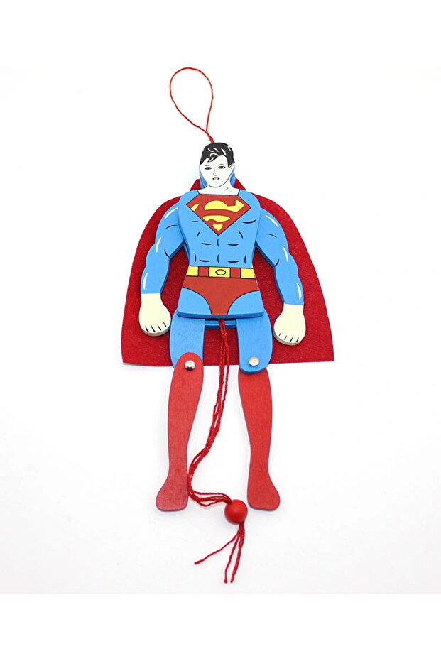 Wooden Rocking Superman Figure