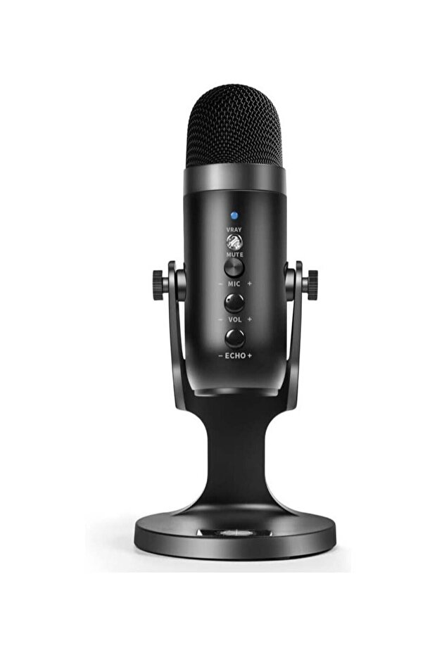 Gaming USB Microphone With Quick Mute For Phone Computer PC PS5 Studio Mic With Gain Control