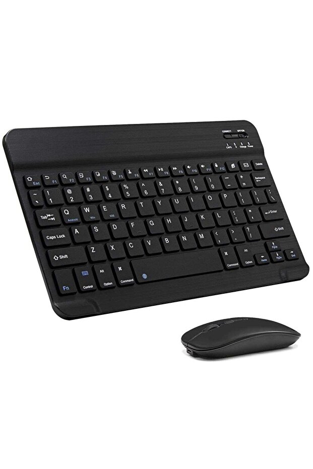 Ultra-Slim Bluetooth Keyboard and Mouse Combo Rechargeable Portable Wireless Keyboard Mouse Set for Apple iPad iPhon