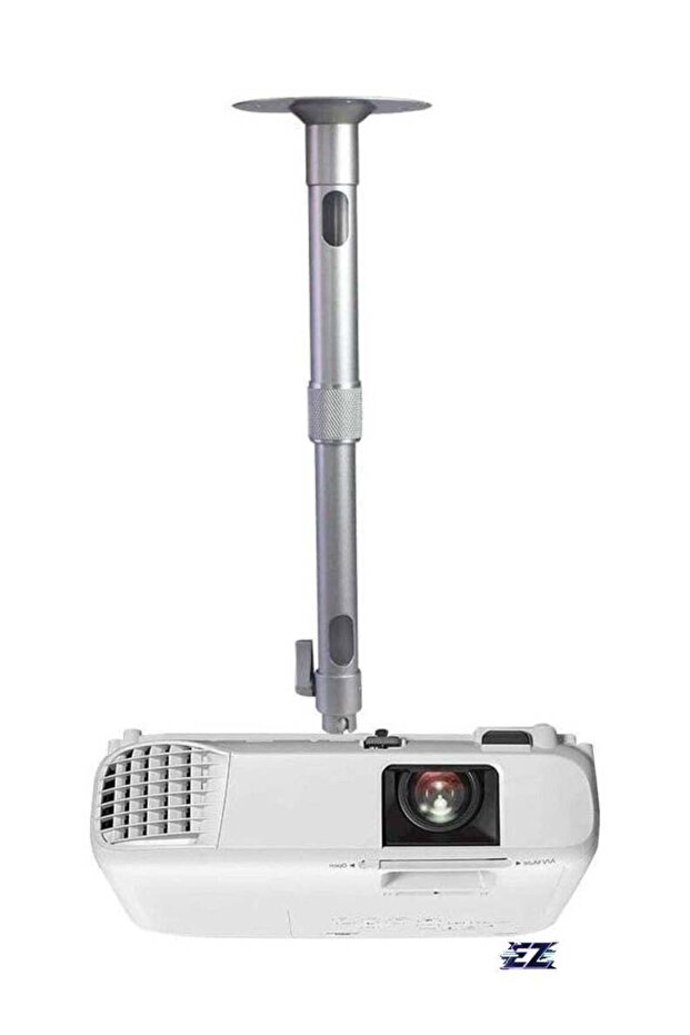 Universal Extending Projector Ceiling Mount Hanger – 360° Rotatable Head, Extendable Length