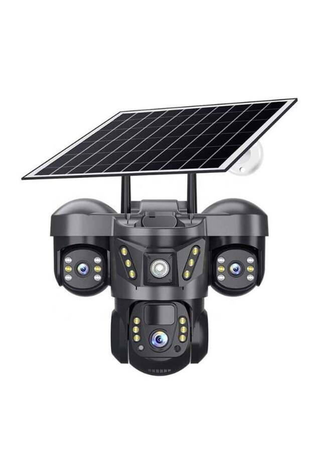 V380 RGSP29-4G Outdoor 6MP Triple-Lens Solar Security Camera - 4G SIM, AI, PTZ, IP66, Night Vision
