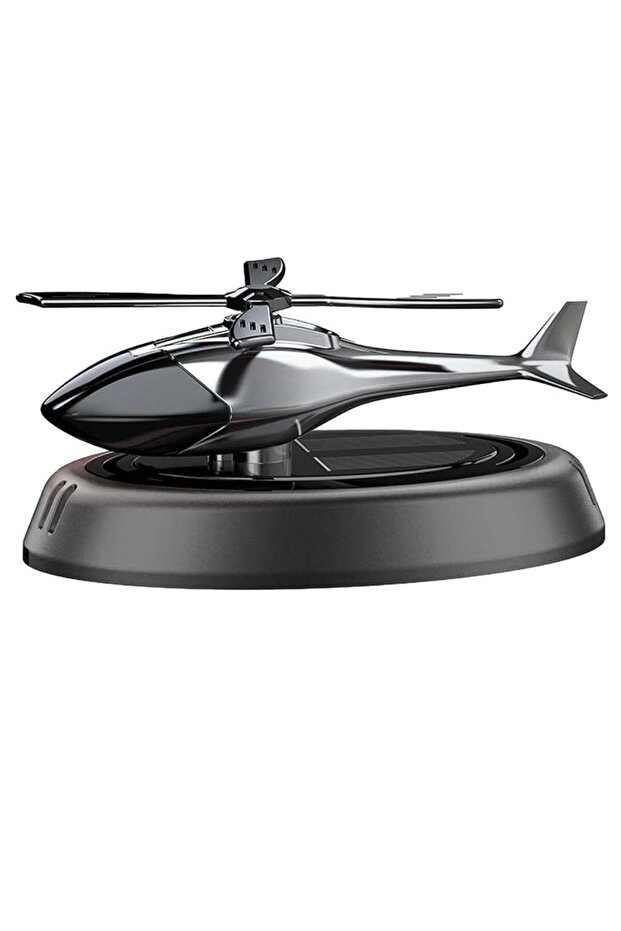 Car Air Freshener Helicopter Solar Energy Rotating Aromatherapy Aviation Al Alloy Diffuser