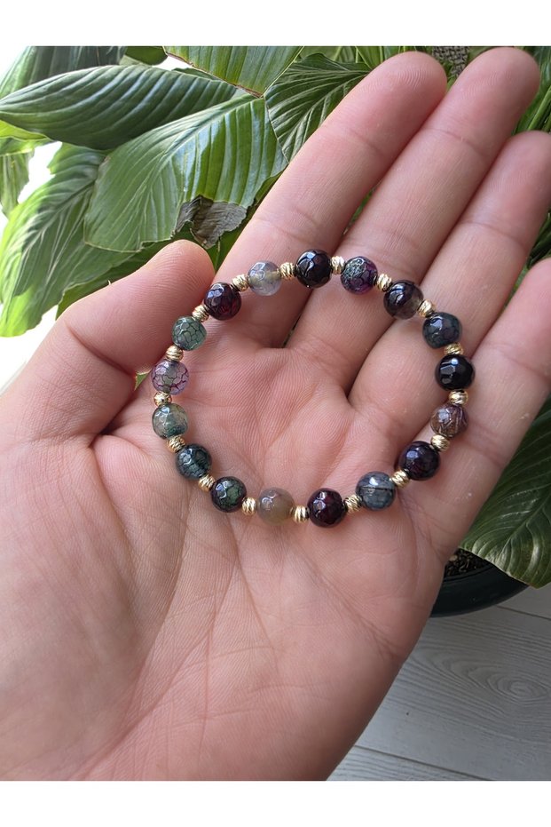 Natural Agate Stone Positive Energy Original Stone Bracelet