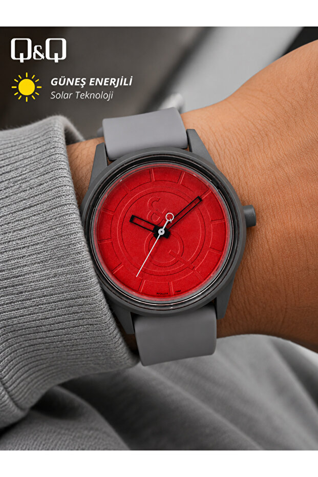 Sea, Pool Waterproof Solar Powered 42mm Large Case Unisex Wristwatch Silicone Cord Gift Boxed