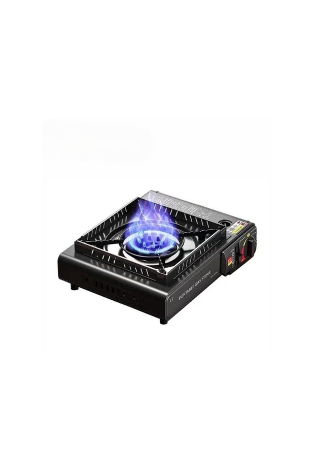 Portable Dual Fuel Gas Stove 2.8KW Butane Camping Cooker with Carry Design and Safety Lock