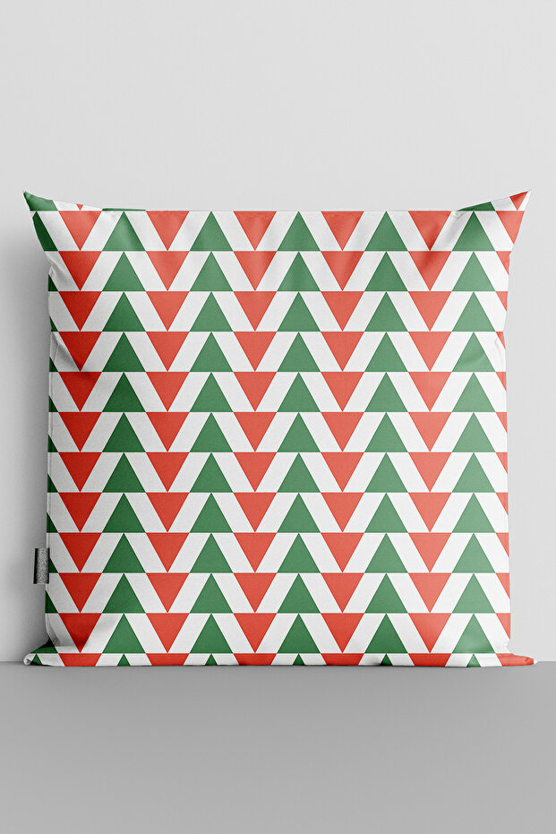 Colorful Triangles Double Sided Digital Printed Pillow Throw Pillow Cover-1076