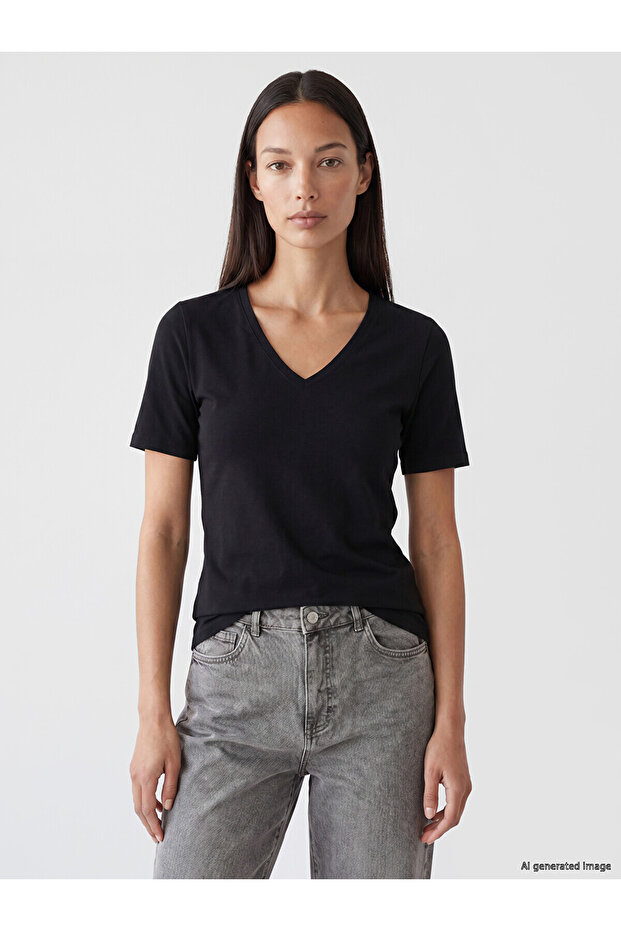 Nevavm Difference Is the Difference V-Neck Women's T-Shirt