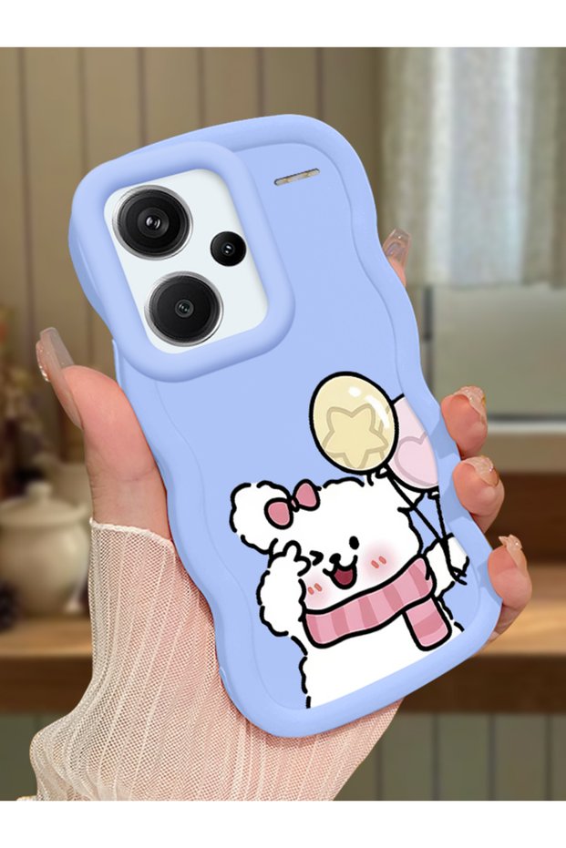 Redmi Note 13 Pro Plus 5g Compatible Case Camera Protector Blue Silicone Couple Phone Case Cat Pattern