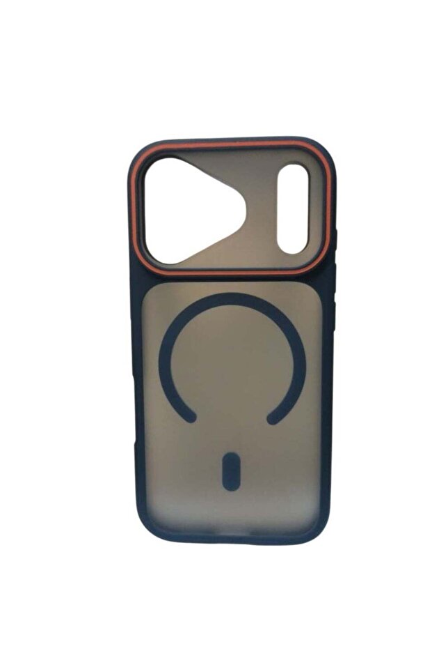 iPhone 17 Pro Silicone Phone Case with Camera Protection and Magnetic Ring, Premium TPU Bumper with Microfiber Lining, Shockproof Anti-Scratch Cover (Blue)