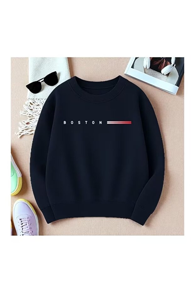 Men's Crewneck Printed Relaxed Fit Sweatshirt