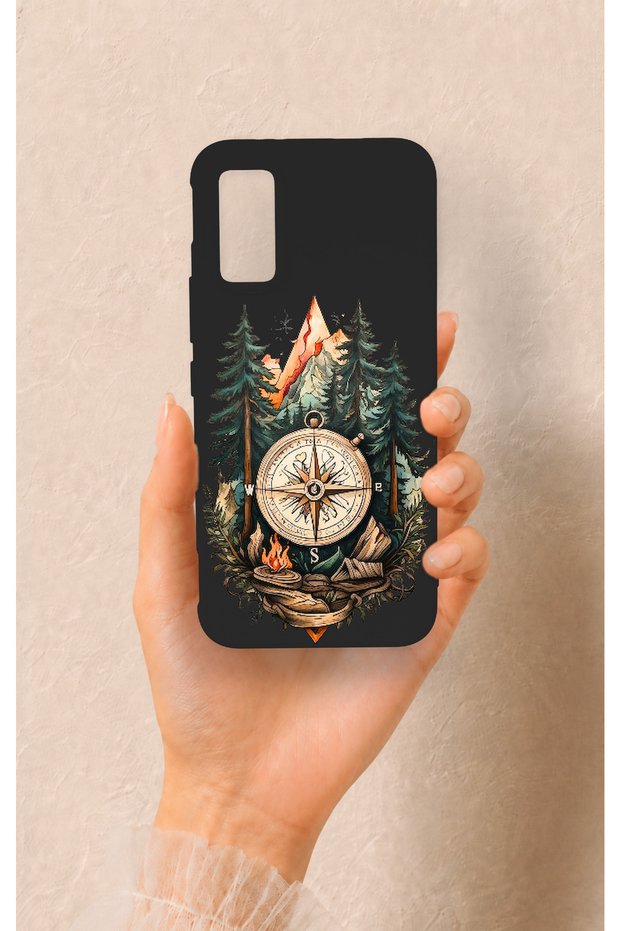 Infinix Gt 30 Pro Compatible Compass Forest Pattern Silicone Case