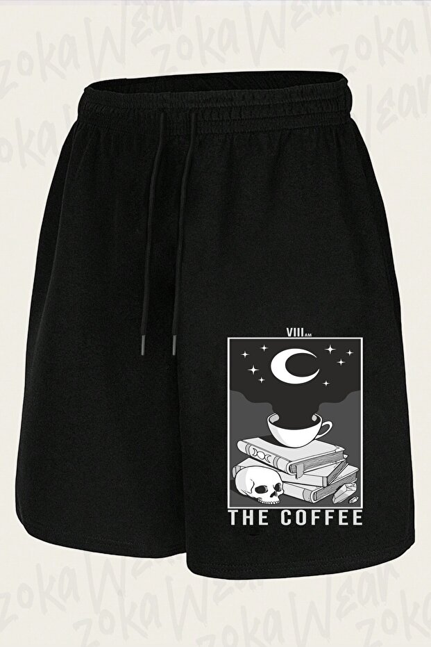 Unisex the Coffee Design Printed Shorts