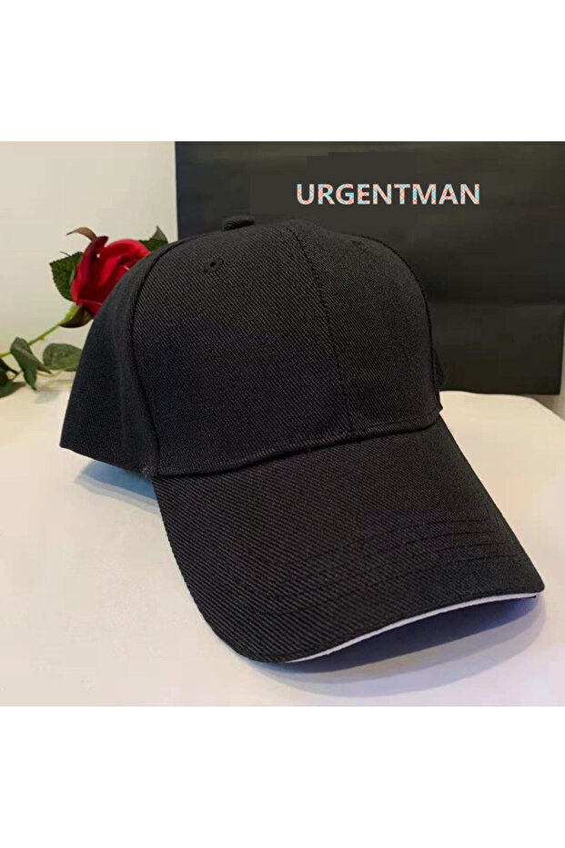 54cm-62cm Black White Unisex Cap Casual Acrylic Plain Baseball Cap Adjustable Hats For Women Men Hip